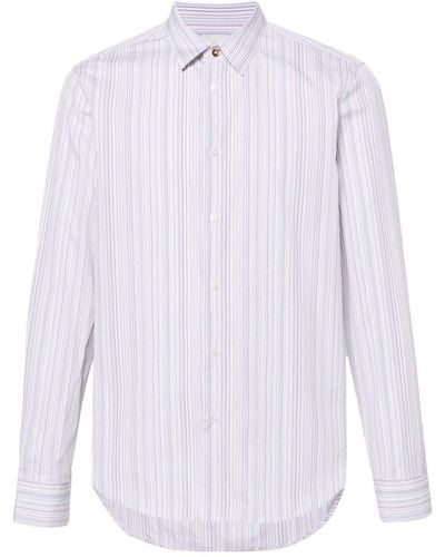 Paul Smith Striped cotton shirt - Weiß