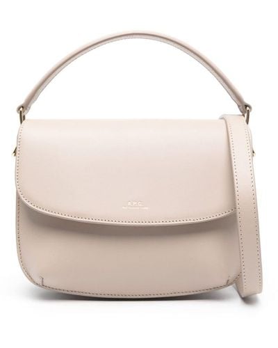 A.P.C. Sarah Leather Mini Bag - White