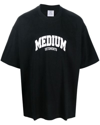 Vetements T-shirt con logo - Nero
