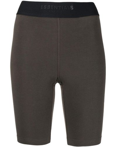 Fear Of God Logo-waistband Detail Shorts - Grey