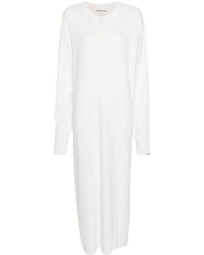 Extreme Cashmere No338 Fine-knit Dress - White