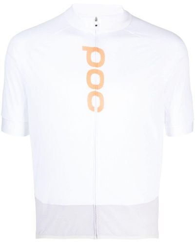 Poc Logo-print Zipped Cycling Top - White