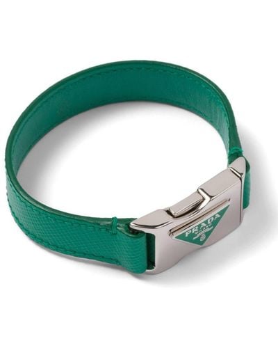 Prada Armband aus Saffiano-Leder - Grün