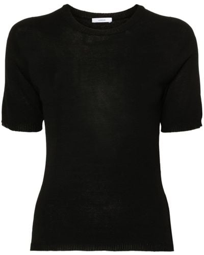 Lardini Short-sleeve Knitted Jumper - Black