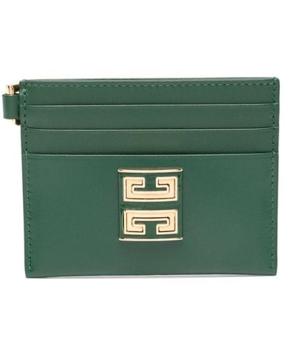 Givenchy 4g-motif Leather Wallet - Green