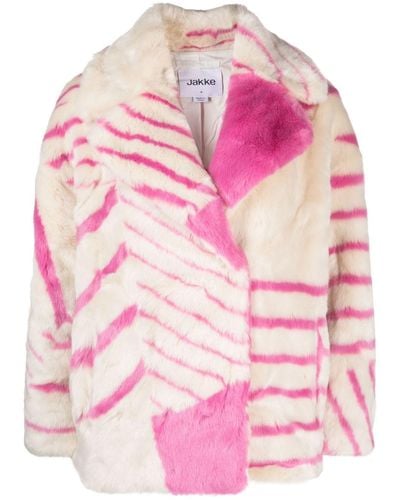 Jakke Rita Striped Jacket - Pink