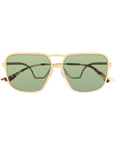 Marni Tinted-lenses Pilot-frame Sunglasses - Green