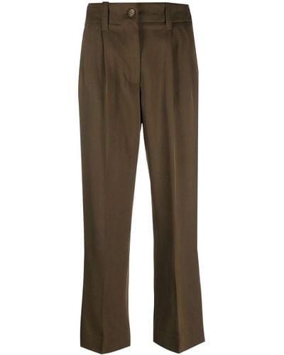 Golden Goose High-waisted Tailored Pants - Brown