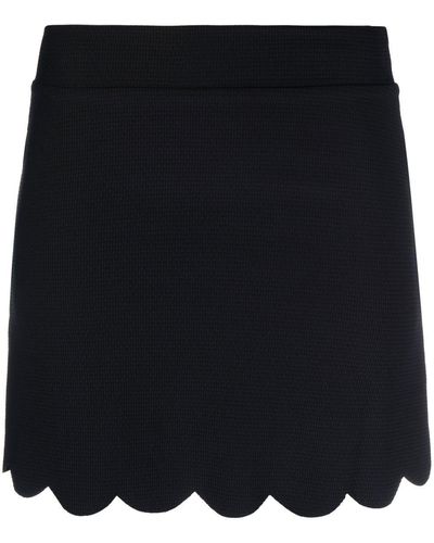 Marysia Swim Morton Scallop Hem Miniskirt - Black