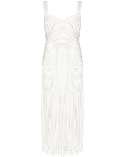 Jonathan Simkhai Darby Fringed Midi Dress - White