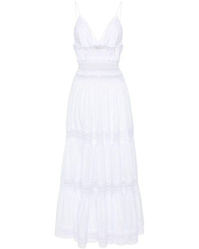 Charo Ruiz Sleeveless Guipure-lace Maxi Dress - White