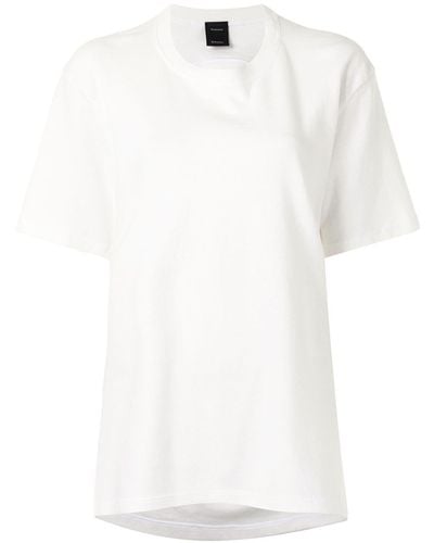 Proenza Schouler Camiseta con abertura en la espalda - Blanco