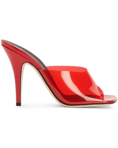 Giuseppe Zanotti Earthshine Plexy Sandals - Red