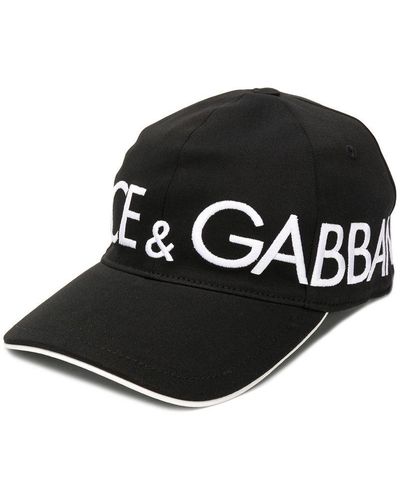 Dolce & Gabbana Gorra De Béisbol De Algodón Con Bordado Dolce&Gabbana - Negro