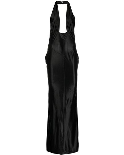 retroféte Charity Halterneck Dress - Black