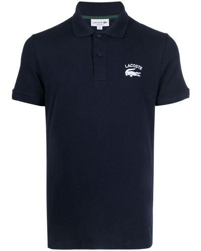 Lacoste Logo-print Polo Shirt - Blue