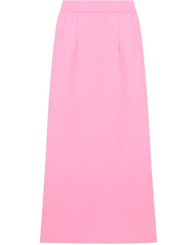 Olympiah Midi-rok Met Zijsplit - Roze