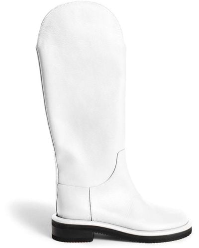 Proenza Schouler Pipe Riding Knee-high Boots - White