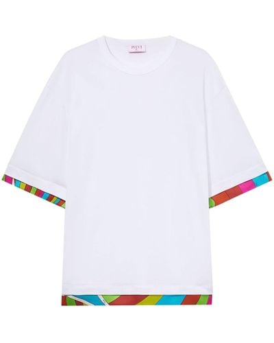 Emilio Pucci Camiseta con estampado Iride - Blanco