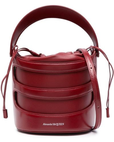 Alexander McQueen The Rise Bucket Bag - Red