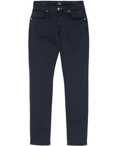 Sartoria Tramarossa Skinny-leg cotton-blend jeans - Blau