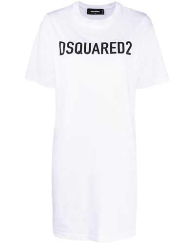 DSquared² ロゴ Tシャツワンピース - ホワイト