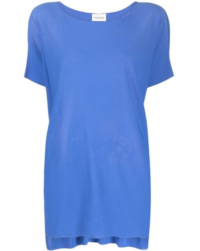 P.A.R.O.S.H. Relaxed Short-sleeve Top - Blue