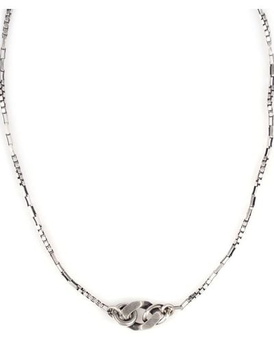 Werkstatt:münchen Chain-link Detailing Polished-finish Necklace - White