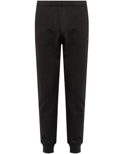Save The Duck Embossed Logo Cotton Trousers - Black