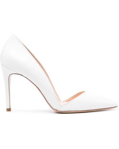 P.A.R.O.S.H. 95Mm Leather Pumps - White