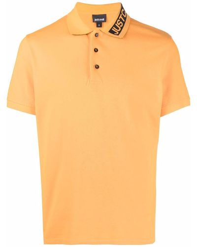 Just Cavalli ロゴカラー ポロシャツ - オレンジ