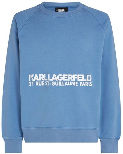 Karl Lagerfeld Felpa Rue St-Guillaume - Blu