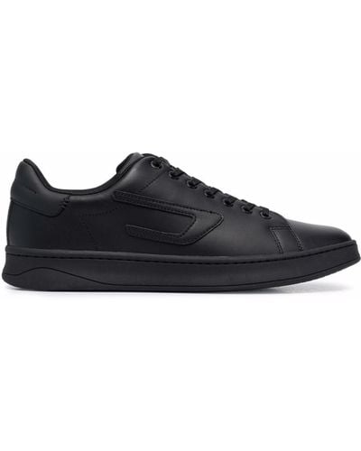 DIESEL S-athene Low Logo-appliqué Sneakers - Black