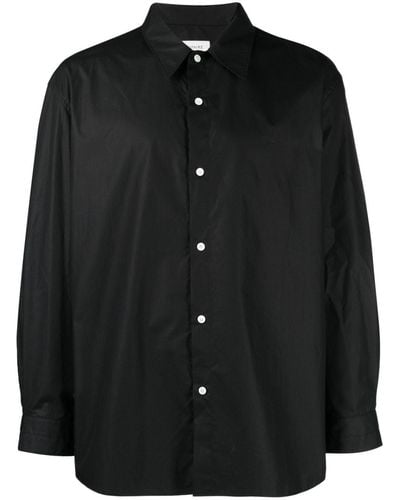 Lemaire Overhemd Met Klassieke Kraag - Zwart