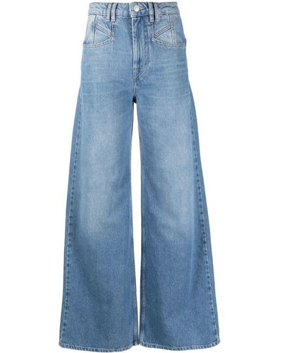 Isabel Marant Jeans Met Wijde Pijpen - Blauw