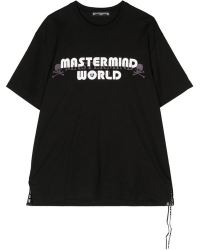 MASTERMIND WORLD T-Shirt mit Logo-Print - Schwarz