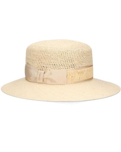 Borsalino Kris Panama Semicrochet Hat - Natural