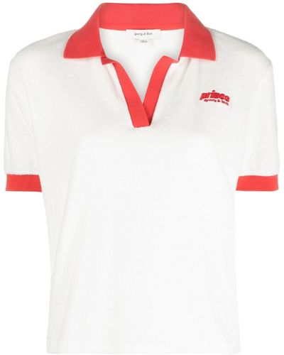 Sporty & Rich X Prince Sporty Polotop - Rood