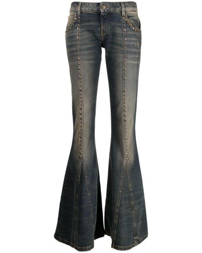 Blumarine Jeans mit Nieten - Grau