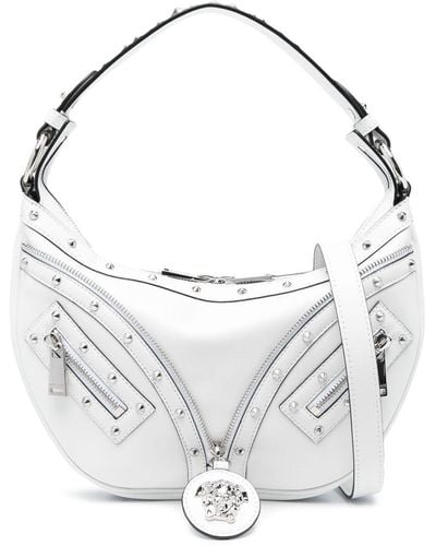 Versace Small Repeat Shoulder Bag - White