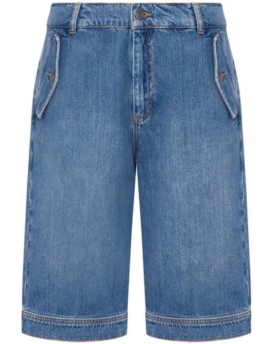 Moschino Jeans-Shorts mit geradem Bein - Blau