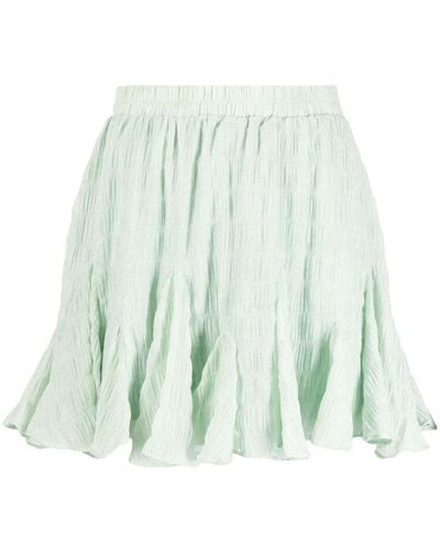 B+ AB Flared Ruffled Skirt - Green