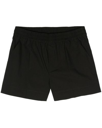 P.A.R.O.S.H. Pressed-Crease Poplin Shorts - Black