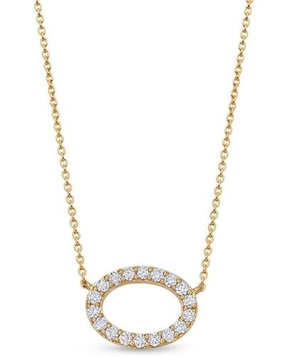 Astley Clarke 14kt Yellow Gold Halo Pendant Necklace - Metallic