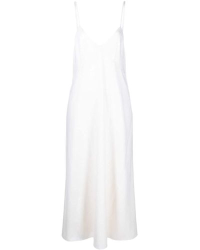 Chloé Neutral Knitted Maxi Dress - White