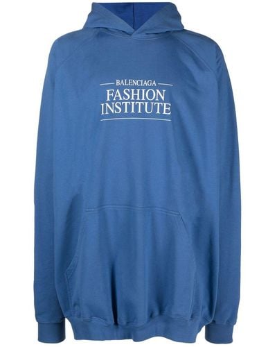 Balenciaga Fashion Institute Hoodie - Blue