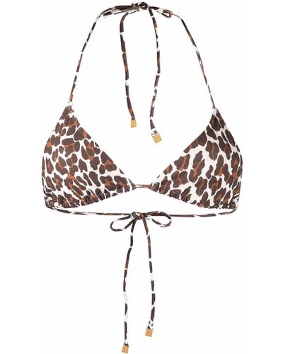 Tory Burch Haut de bikini à imprimé léopard - Multicolore