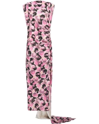 Prada Graphic-print Sleeveless Dress - Pink