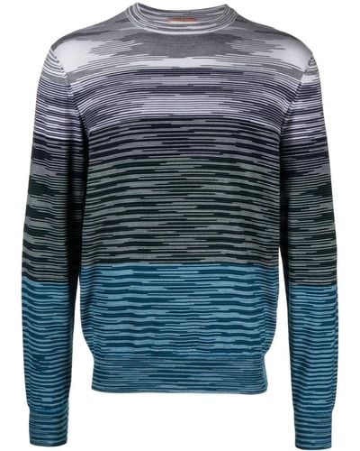 Missoni Striped Wool Jumper - Blue
