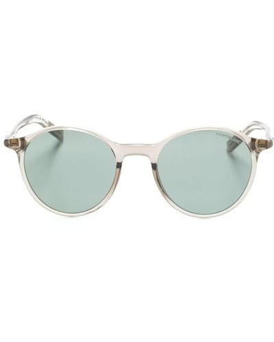 Montblanc Transparent Round-frame Sunglasses - Blue